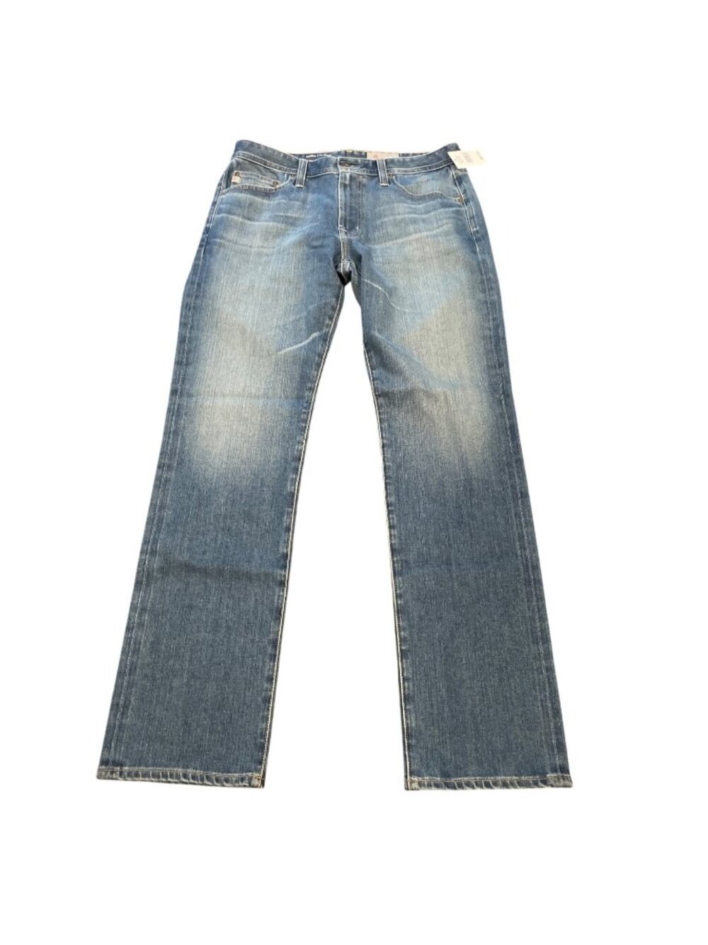 AG Everett Slim Straight Jean 32x33 Denim360 Stretch Distressed Faded Medium